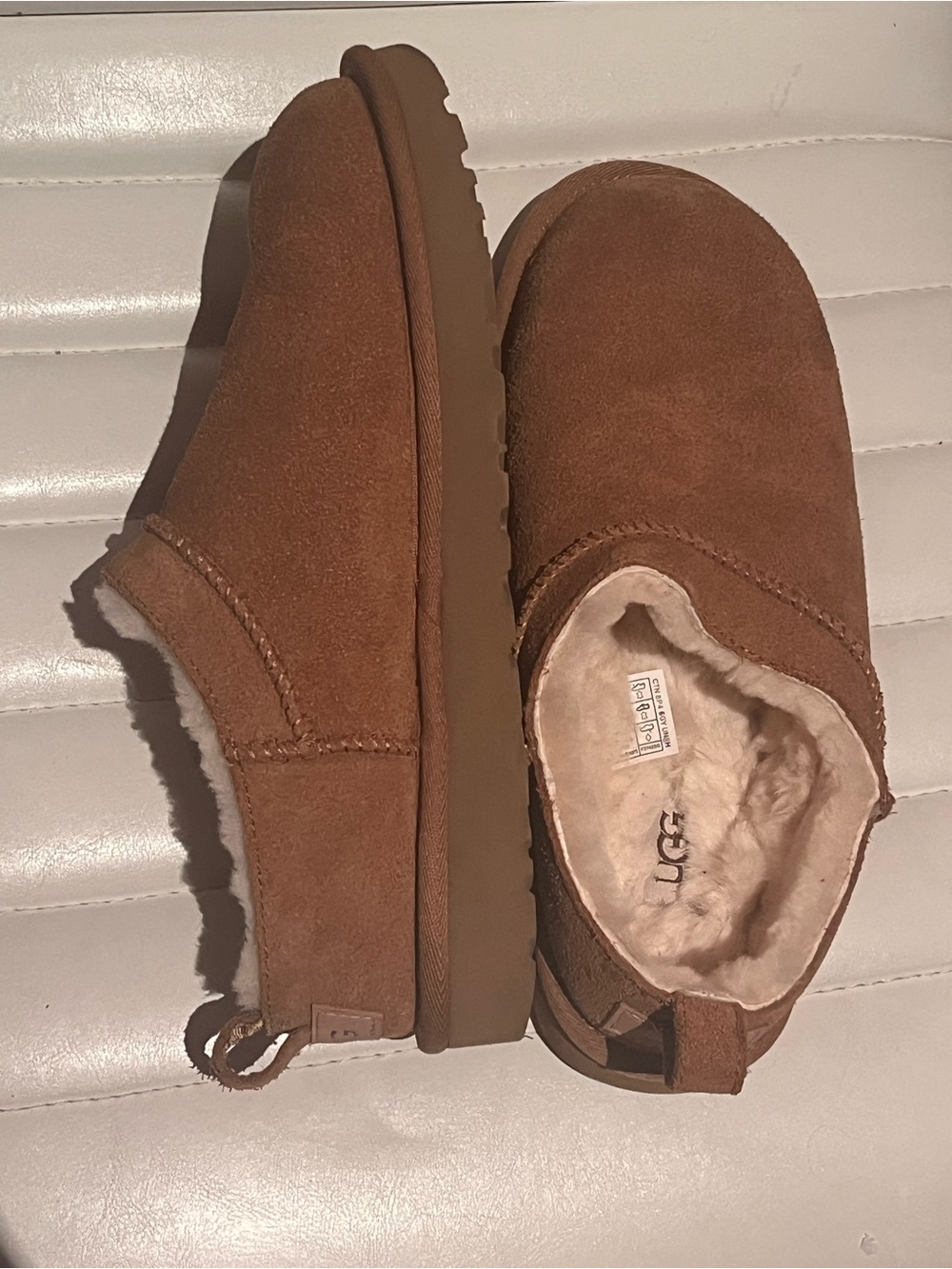 UGG classic micro boot Chestnut Suede Slip-On Slippers